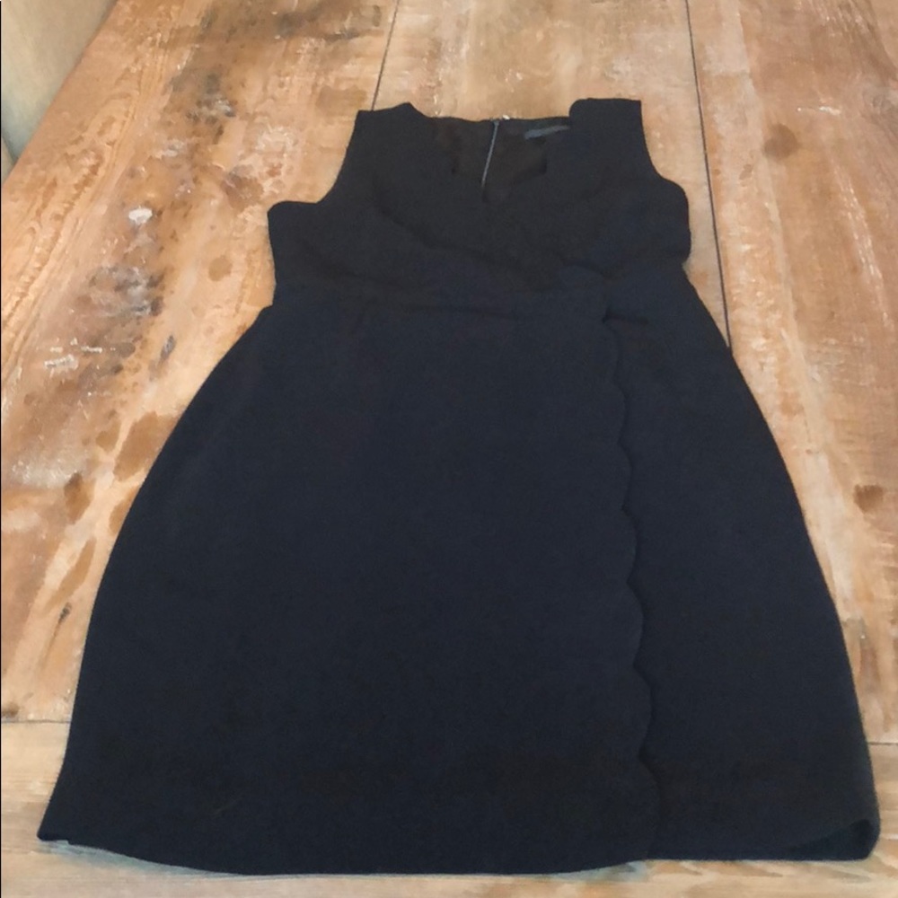 Jcrew scalloped wrap dress